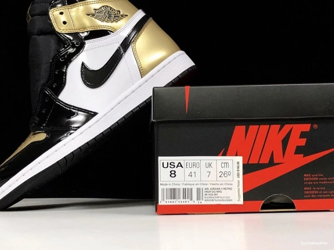 Cheap LUCY 861428-007 Retro 1 Air Glod High Jordan Toe 0721